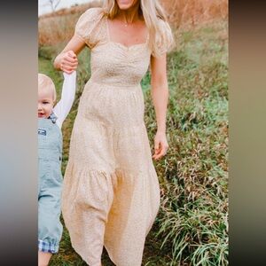 Billabong Sunrise Maxi Dress Yellow XS